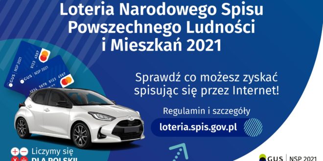 plakat z informacją o loterii nsp