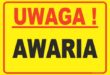 tabliczka uwaga awaria